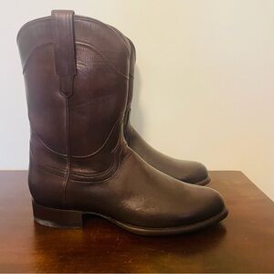 Tecovas “The Earl” Stout Bovine Leather Roper Cowboy Boots Size 10 EE